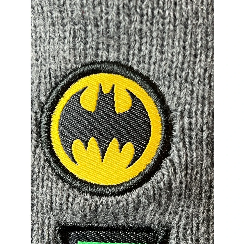 Justice League DC Comics‎ Superhero Logo Beanie Hat Kids Gray